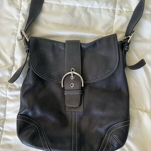 Coach Black Leather Crossbody Bag